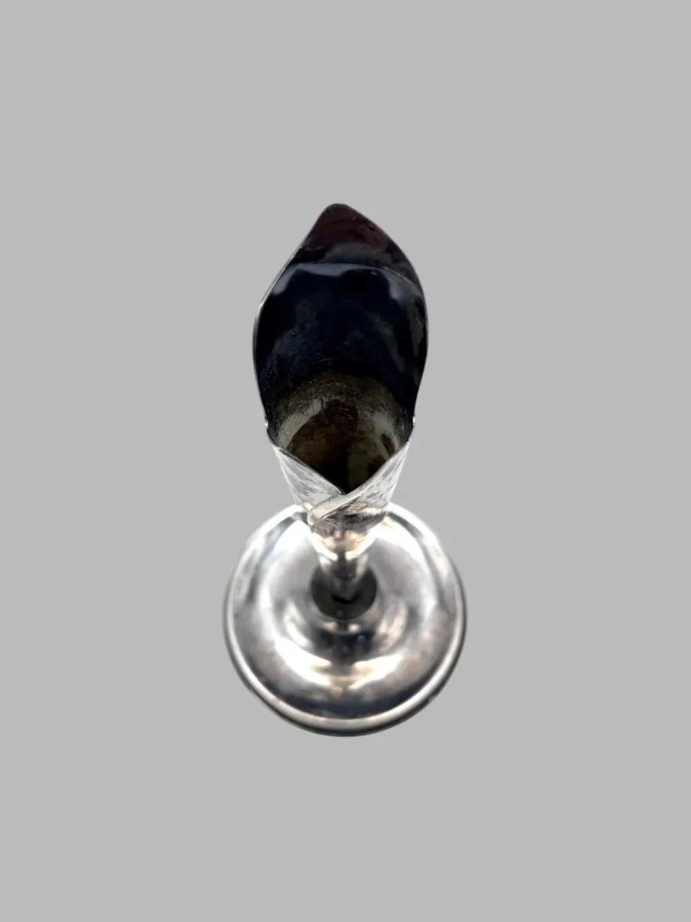 Vintage MCM Silverplate Calla Lily Bud Vase 7